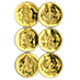 22-Karat Set of 3 Gold Hindu Medallions - 18.39 Gram Fine Gold Weight thumbnail