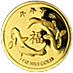 1 oz Gold Bullion Round - Horse or Koi Design thumbnail