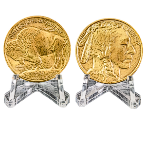 2 pcs of 1 oz 2020 American Gold Buffalo Coins – Total 2 oz Gold