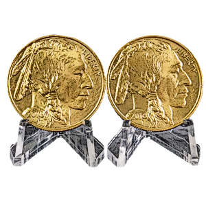 2 pcs of 1 oz 2016 American Gold Buffalo Coins - Total 2 oz Gold