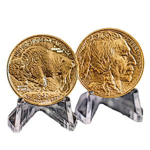 2 pcs of 1 oz 2024 American Gold Buffalo Coins - Total 2 oz Gold