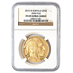 2015 1 oz American Gold Buffalo Proof Coin - Graded PF 69 by NGC