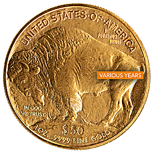 1 oz American Gold Buffalo Bullion Coin (Various Years)