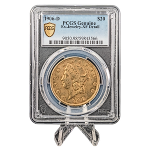 1906 30.09 gram US Gold Liberty Double Eagle Coin