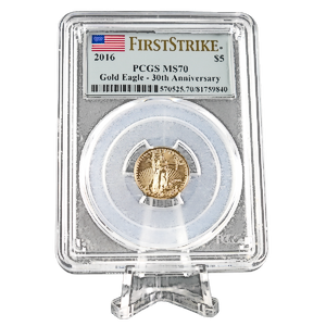 2016 1/10 oz American Gold Eagle Coin - Graded MS 70 by PCGS