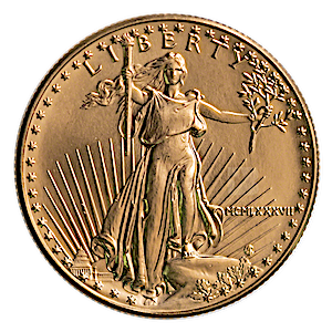 1987 1/2 oz American Gold Eagle Bullion Coin