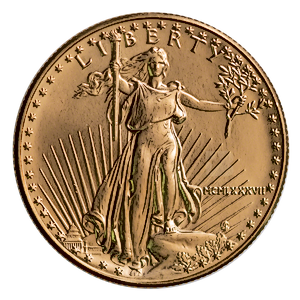 1987 1/2 oz American Gold Eagle Bullion Coin