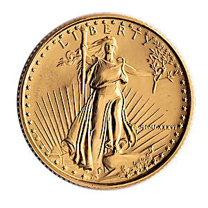 1986 1/10 oz American Gold Eagle Bullion Coin
