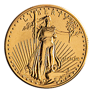 1990 1/2 oz American Gold Eagle Bullion Coin