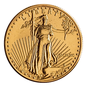 1990 1/2 oz American Gold Eagle Bullion Coin