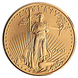 2001 1/2 oz American Gold Eagle Bullion Coin