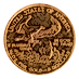 1990 1/10 oz American Gold Eagle Bullion Coin thumbnail