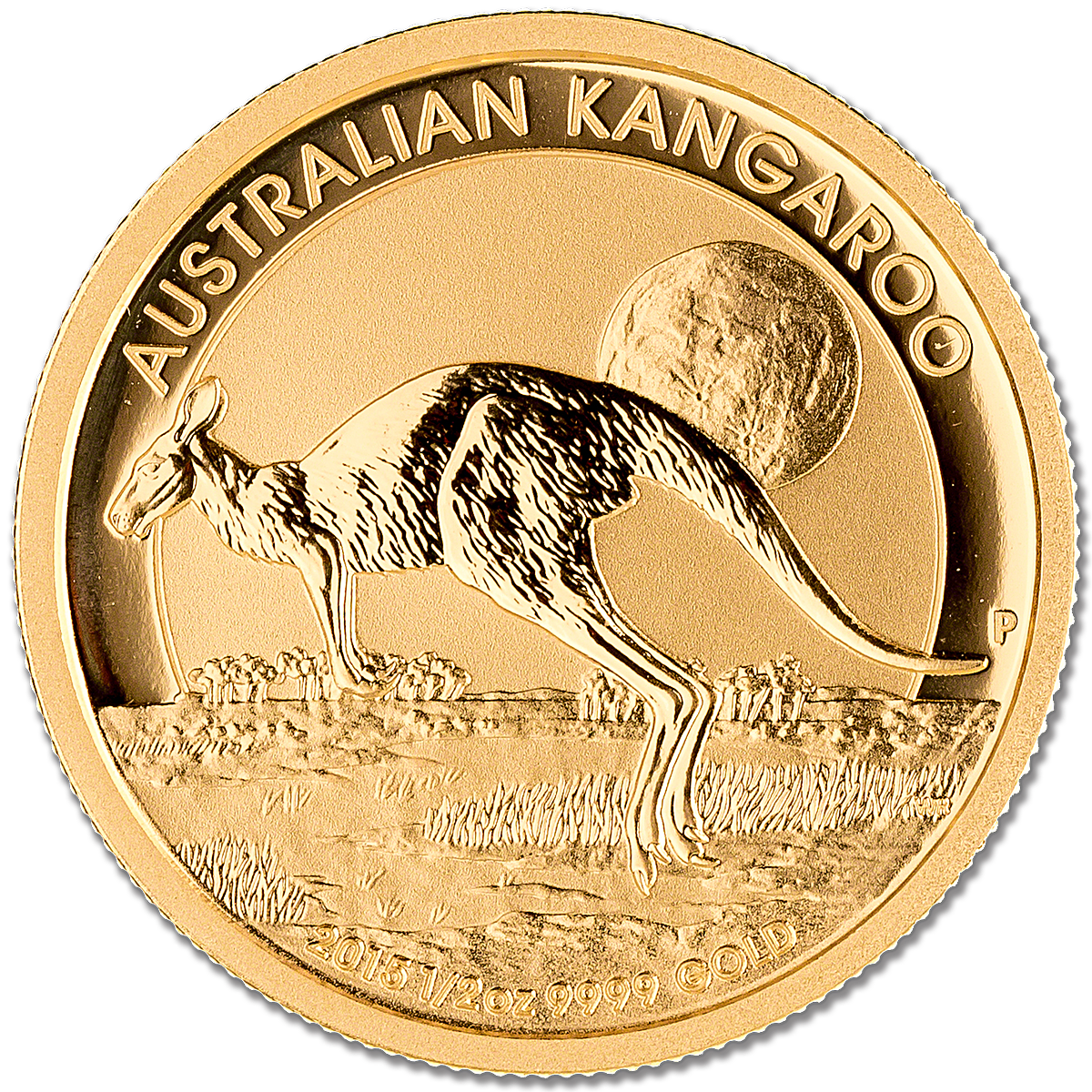 Australian Gold Kangaroo Nugget 2015 - 1/2 oz - BullionStar