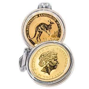 2 pcs of 1/2 oz 2017 Australian Gold Kangaroo Nugget Coins – Total 1 oz Gold