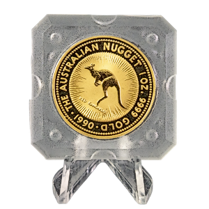1990 1 oz Australian Gold Kangaroo Nugget Coin