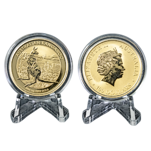 2 pcs of 1 oz 2014 Australian Gold Kangaroo Nugget Coins - Total 2 oz Gold
