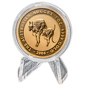 2004 1 oz Australian Gold Kangaroo Nugget Coin