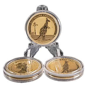 3 pcs of 1/2 oz 2012 Australian Gold Kangaroo Nugget Coins – Total 1.5 oz Gold