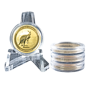 4 pcs of 1/4 oz 2013 Australian Gold Kangaroo Nugget Coins - Total 1 oz Gold