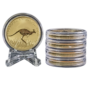 5 pcs of 1 oz 2008 Australian Gold Kangaroo Nugget Coins - Total 5 oz Gold