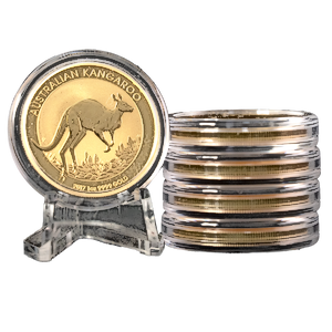 5 pcs of 1 oz 2017 Australian Gold Kangaroo Nugget Coins - Total 5 oz Gold 5 pcs of 1 oz 2017 Australian Gold Kangaroo Nugget Coins - Total 5 oz Gold