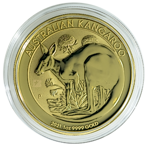 2021 1 oz Australian Gold Kangaroo Nugget Bullion Coin