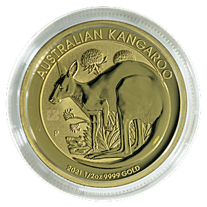 Australian Gold Kangaroo Nugget 2021 - 1/2 oz