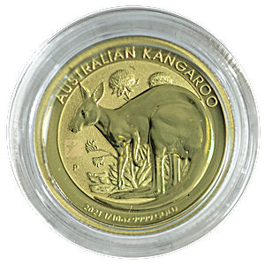 Australian Gold Kangaroo Nugget 2021 - 1/10 oz