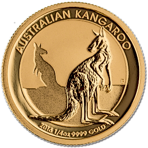2016 1/4 oz Australian Gold Kangaroo Nugget Bullion Coin