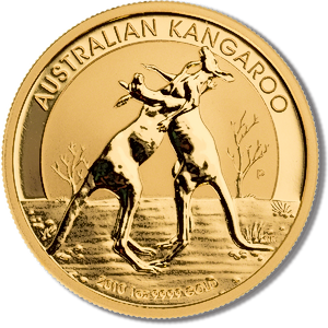 2010 1 oz Australian Gold Kangaroo Nugget Bullion Coin