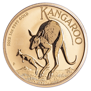 2022 1 oz Australian Gold Kangaroo Nugget Bullion Coin