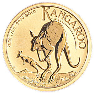 2022 1/2 oz Australian Gold Kangaroo Nugget Bullion Coin