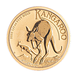 Australian Gold Kangaroo Nugget 2022 - 1/4 oz