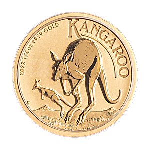 2022 1/4 oz Australian Gold Kangaroo Nugget Bullion Coin