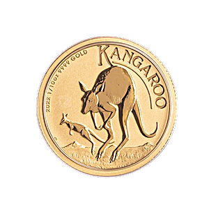 Australian Gold Kangaroo Nugget 2022 - 1/10 oz