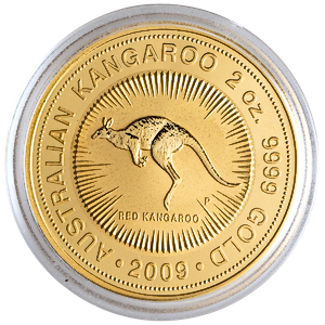 2009 2 oz Australian Gold Kangaroo Nugget Bullion Coin