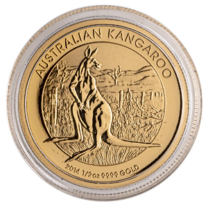 2014 1/2 oz Australian Gold Kangaroo Nugget Bullion Coin