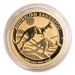 Australian Gold Kangaroo Nugget 2018 - 1/4 oz