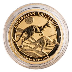 2018 1/4 oz Australian Gold Kangaroo Nugget Bullion Coin