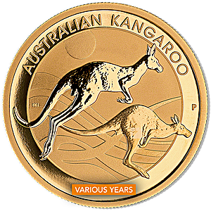 Australian Gold Kangaroo Nugget Various Years - 1 oz