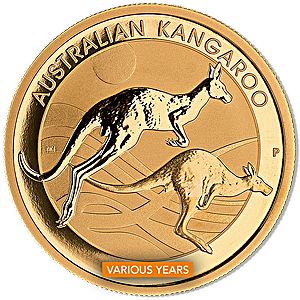 1 oz Australian Gold Kangaroo Nugget Bullion Coin (Various Years)