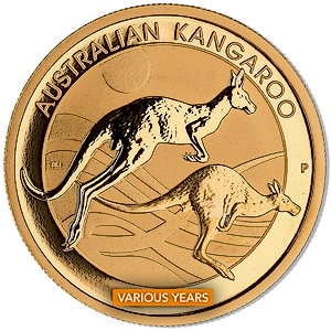 1 oz Australian Gold Kangaroo Nugget Bullion Coin (Various Years)