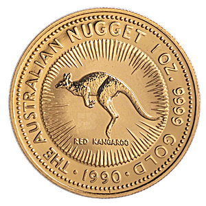 Australian Gold Kangaroo Nugget 1990 - 1 oz