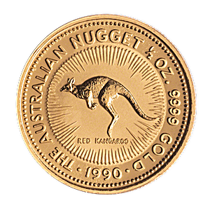 Australian Gold Kangaroo Nugget 1990 - 1/2 oz