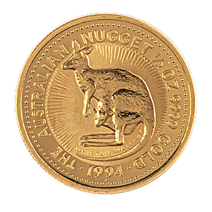 1994 1/2 oz Australian Gold Kangaroo Nugget Bullion Coin