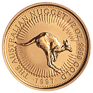 Australian Gold Kangaroo Nugget 1997 - 1/2 oz