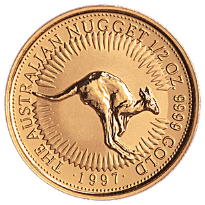 1997 1/2 oz Australian Gold Kangaroo Nugget Bullion Coin