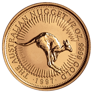 1997 1/2 oz Australian Gold Kangaroo Nugget Bullion Coin
