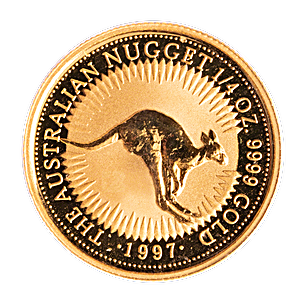 Australian Gold Kangaroo Nugget 1997 - 1/4 oz