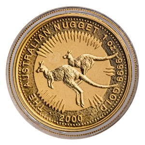 2000 1 oz Australian Gold Kangaroo Nugget Bullion Coin